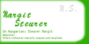 margit steurer business card